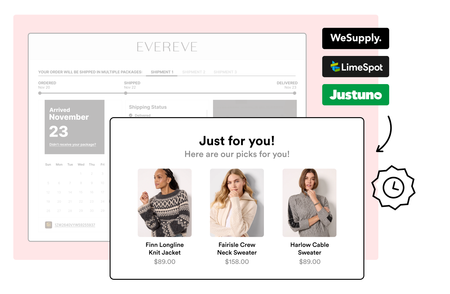 Evereve using WeSupply product recommendations integration
