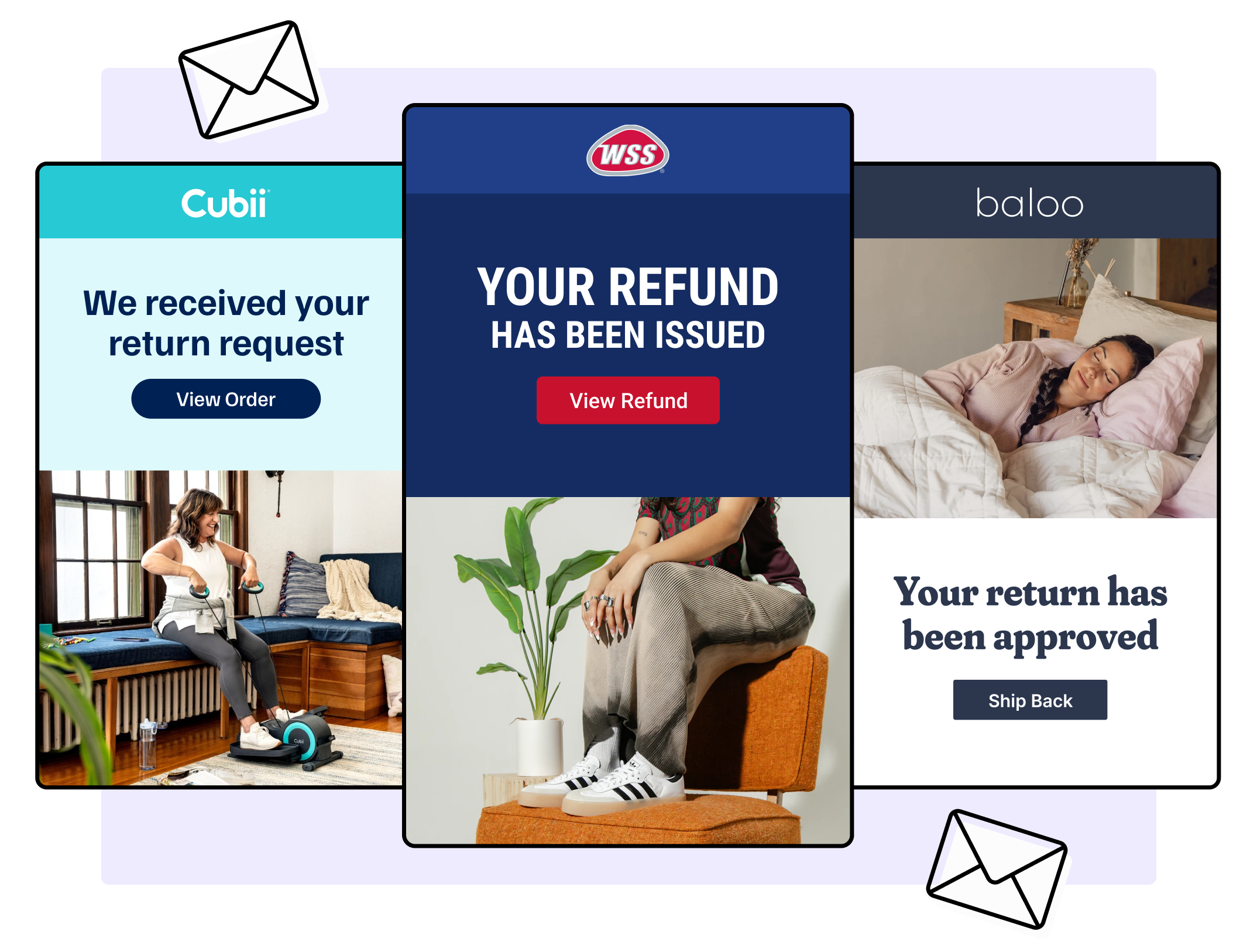 Shop WSS Cubii and Baloo Living using WeSupply notifications