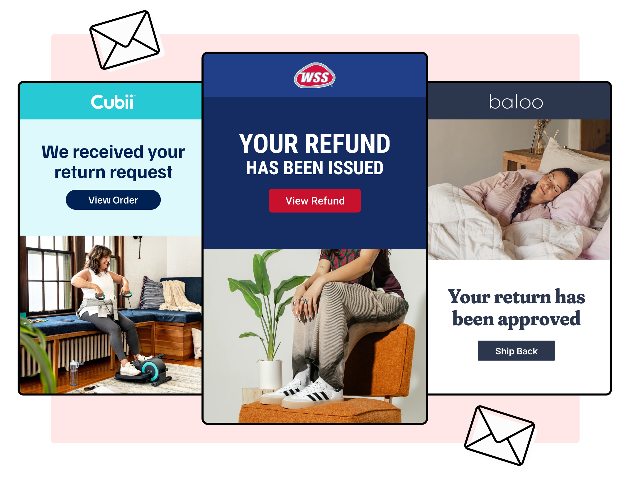 Shop WSS Cubii and Baloo Living using WeSupply notifications