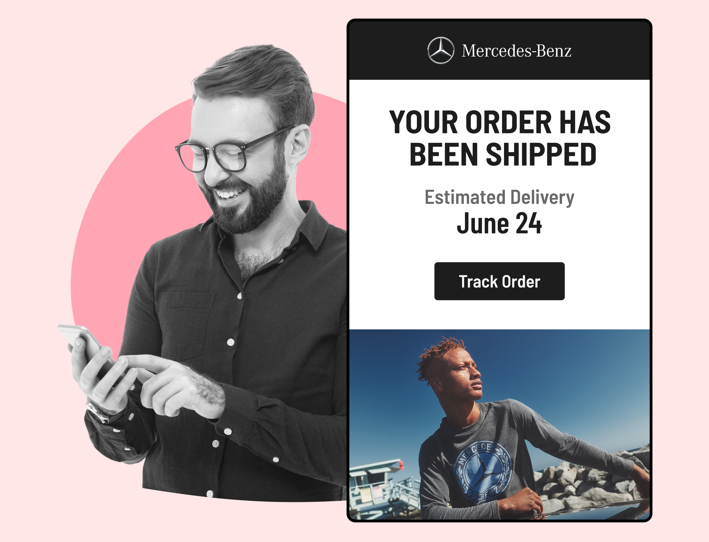 Mercedes Benz using WeSupply shipping notifications