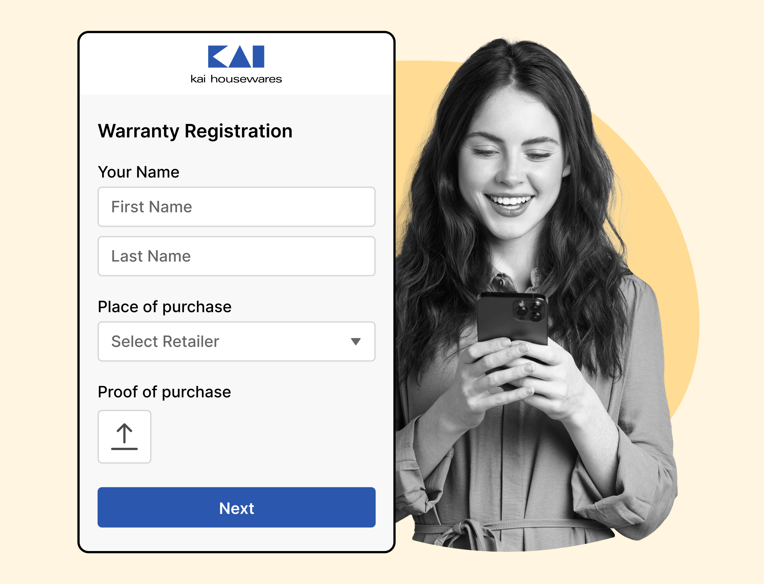 KAI USA using 3rd party warranty registration