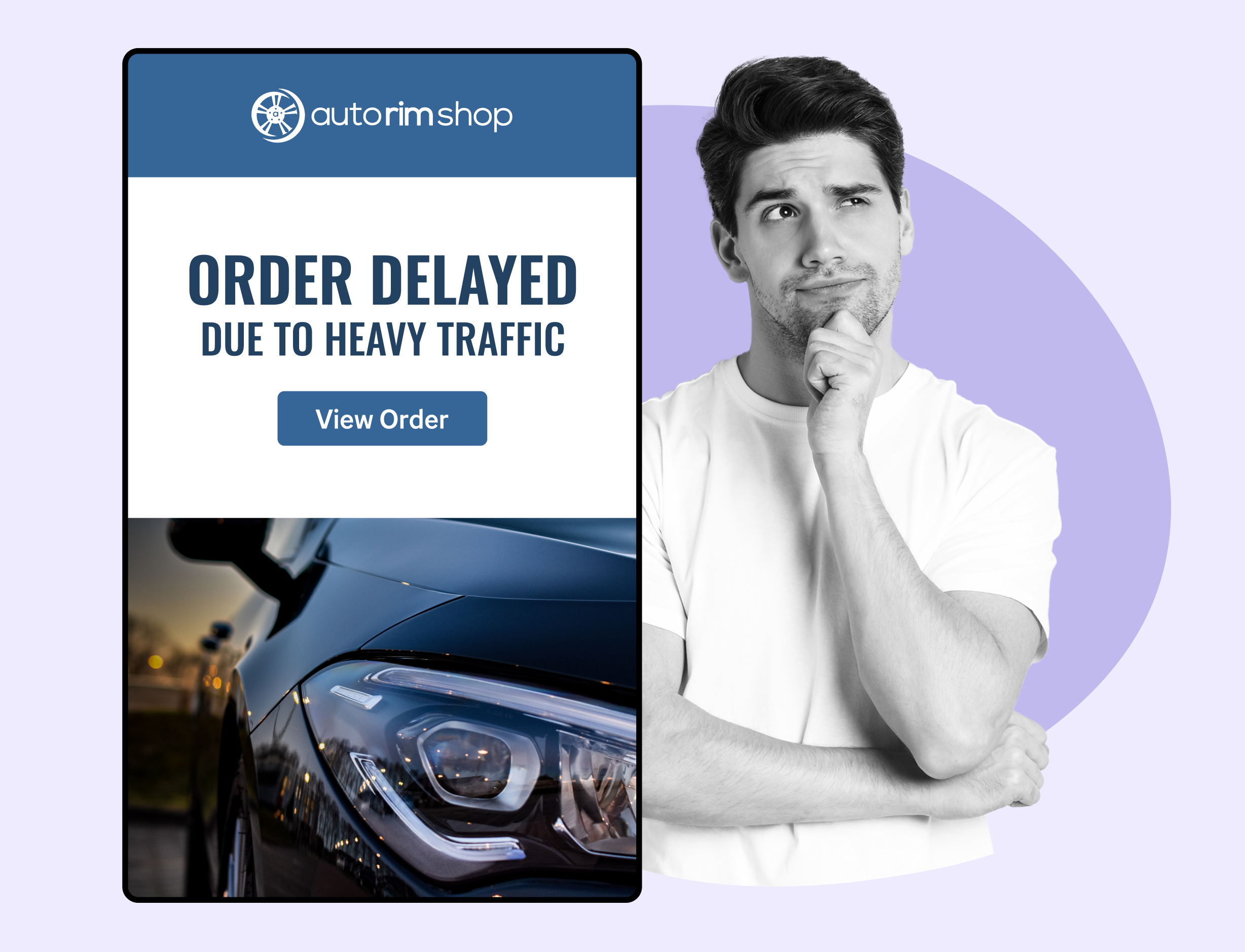 autorimshop using WeSupply delay notification