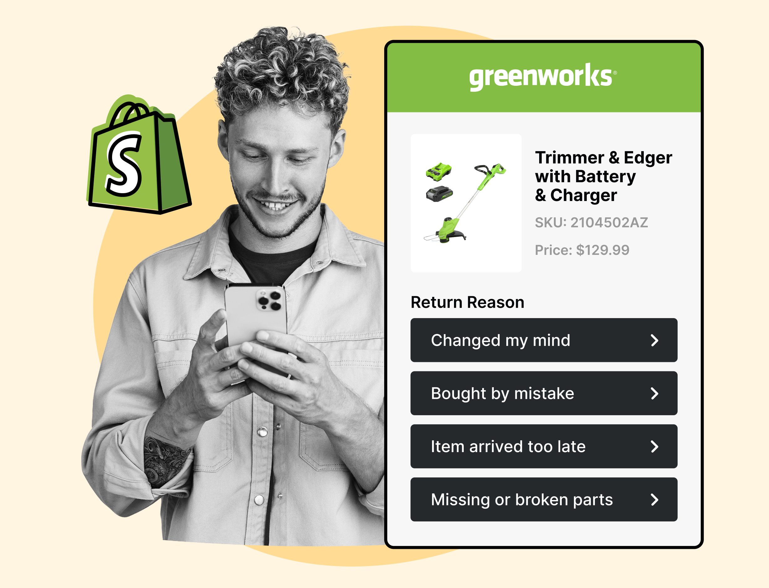 Greenworks using WeSupply self service returns