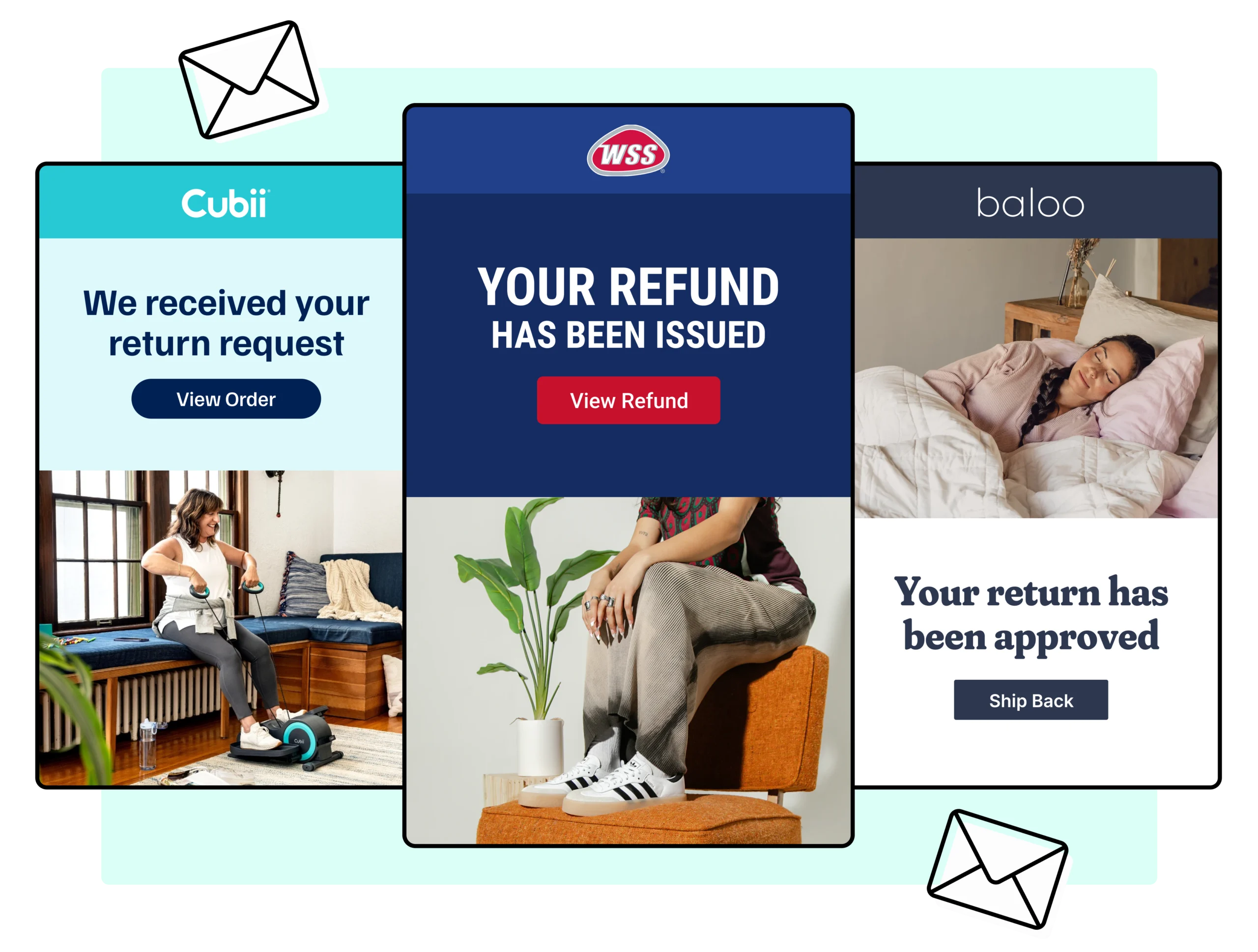 Shop WSS Cubii and Baloo Living using WeSupply notifications