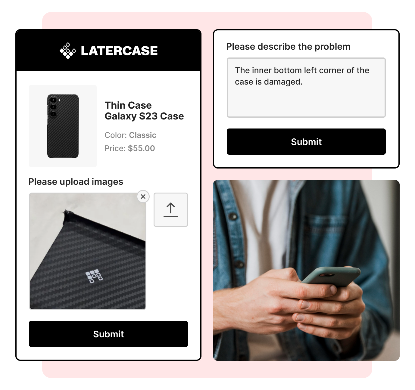 Latercase using WeSupply to Collect Product Images and Feedback