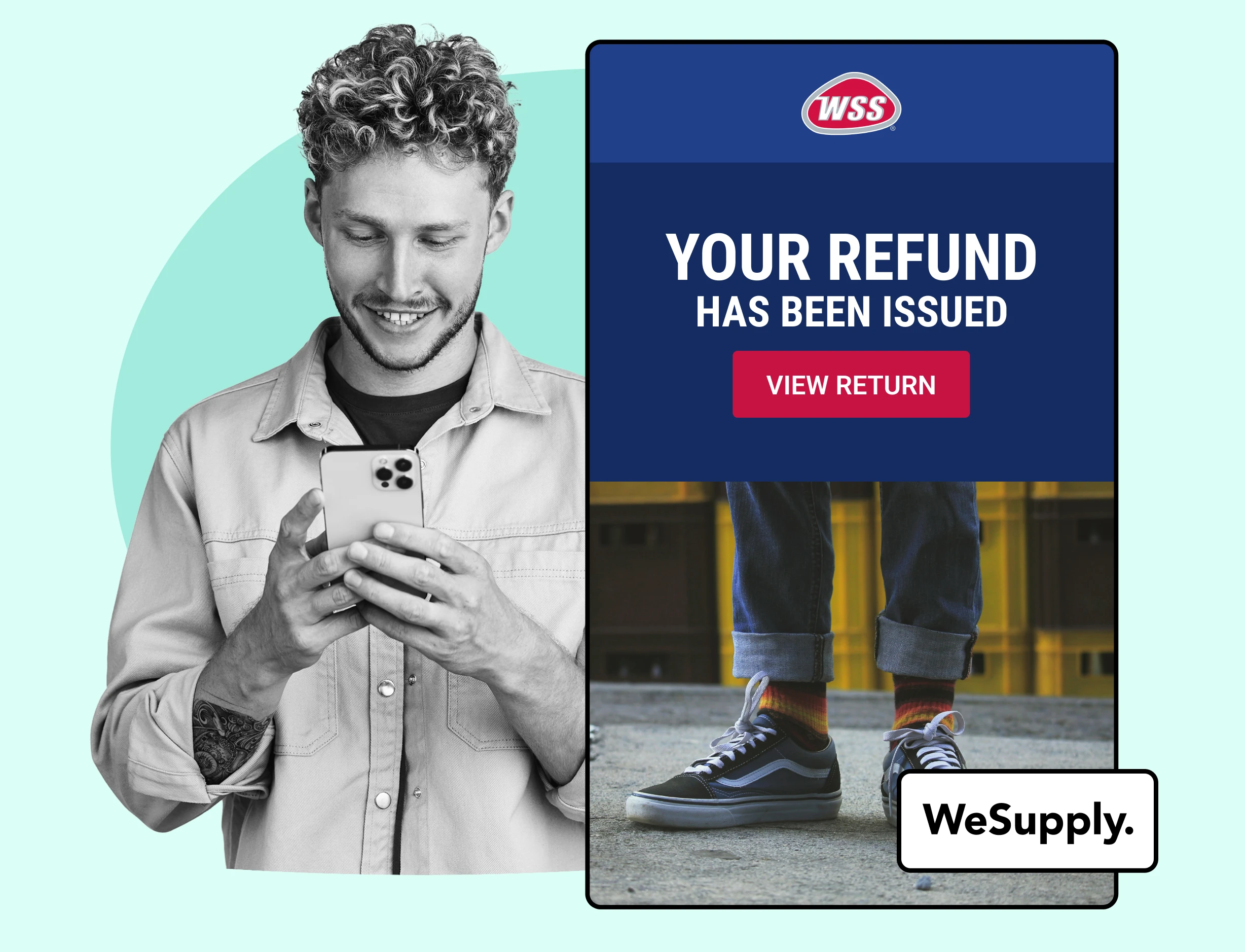 ShopWSS using WeSupply return notifications