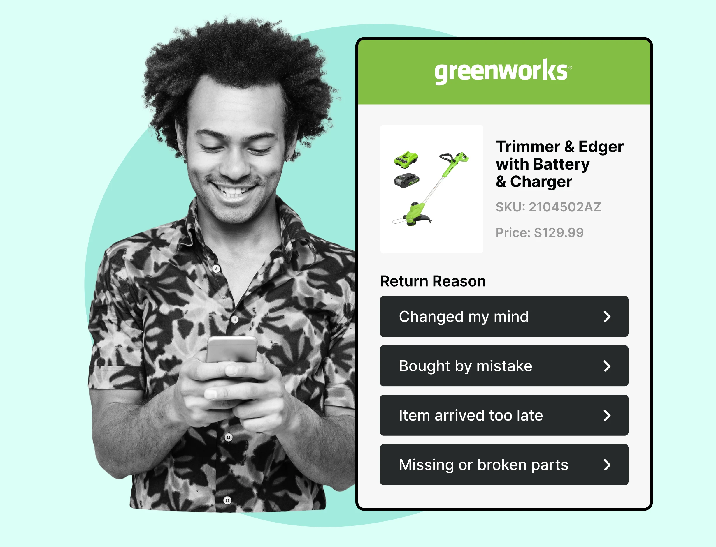 greenworks using wesupply return flow