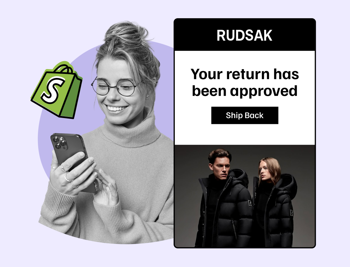 Rudsak using WeSupply return notifications