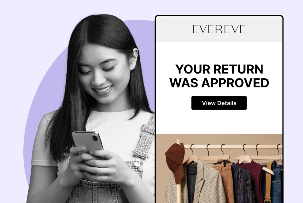 Evereve using WeSupply return notifications