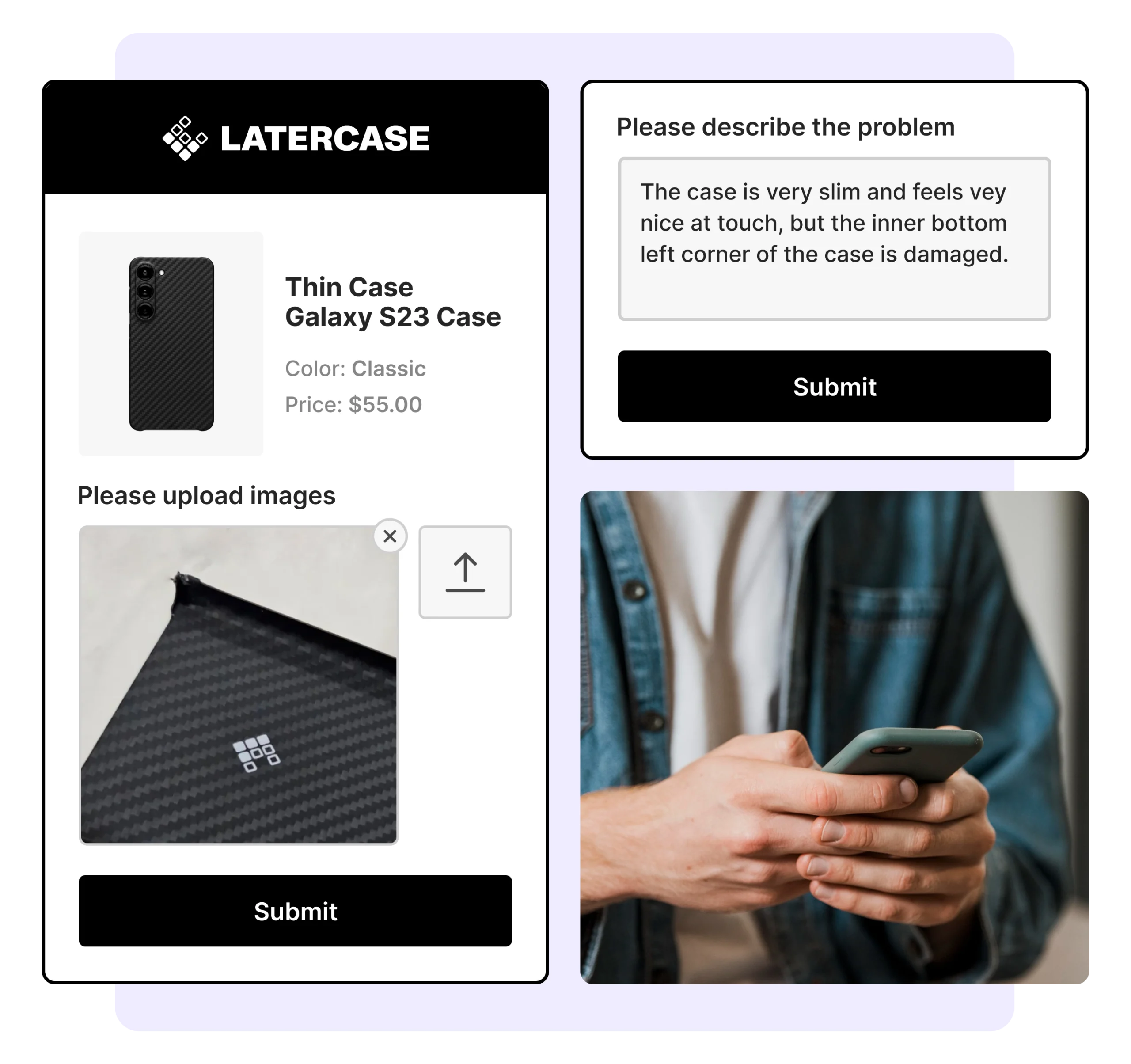Latercase using WeSupply to Collect Product Images and Feedback