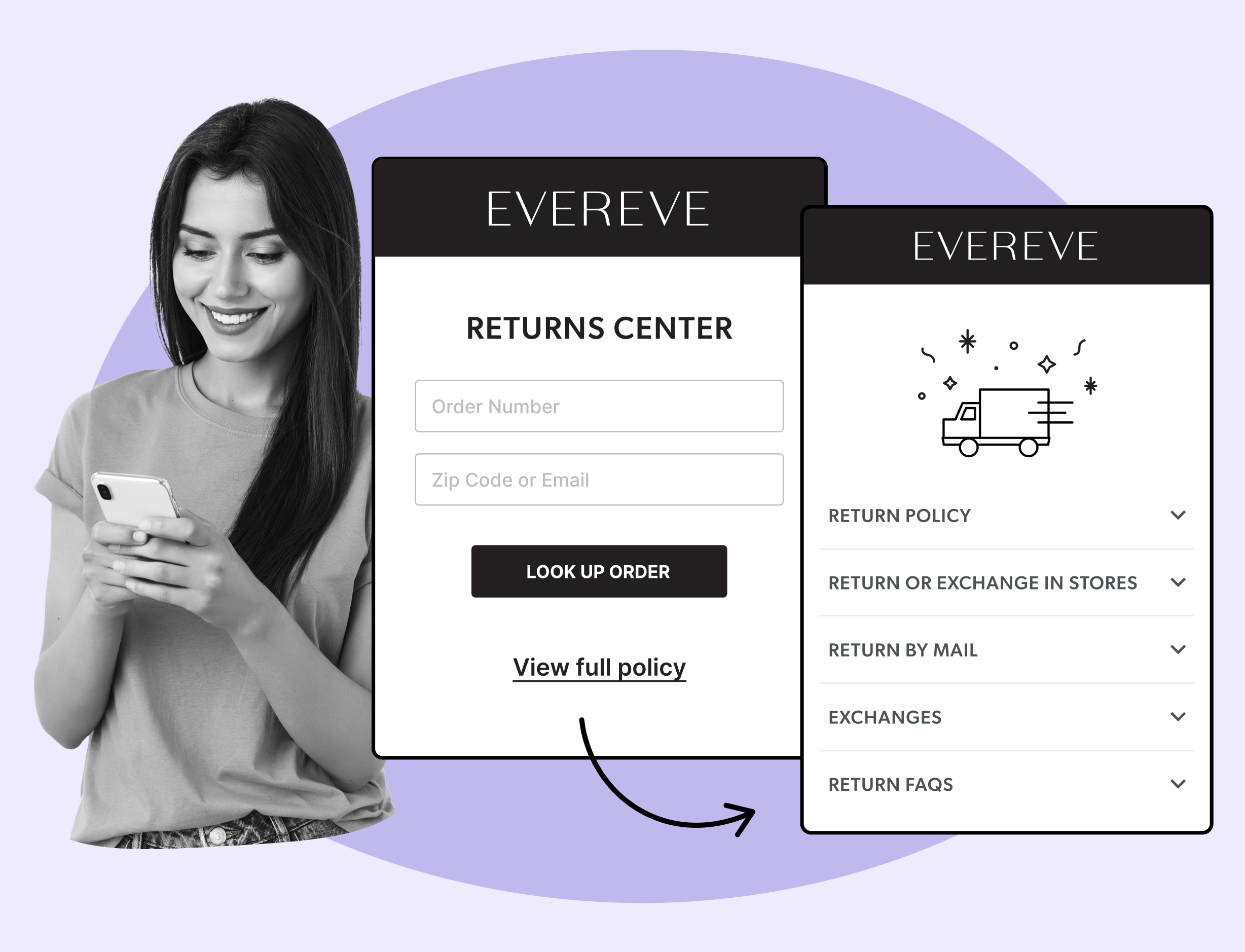 Evereve using WeSupply Returns Center