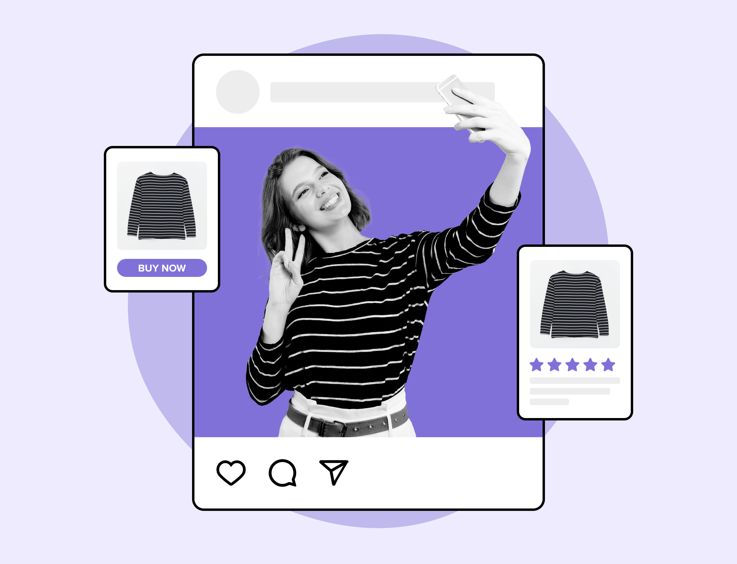influencer promoting clothing