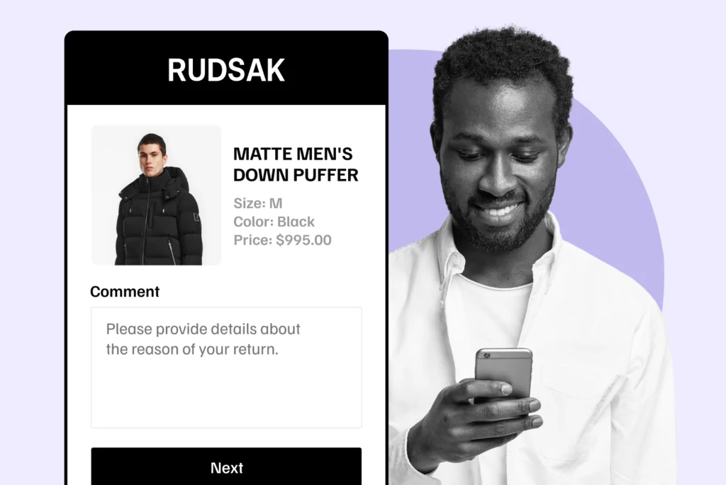 Rudsak using WeSupply return comments