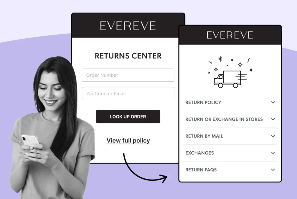 Evereve using WeSupply Returns Center