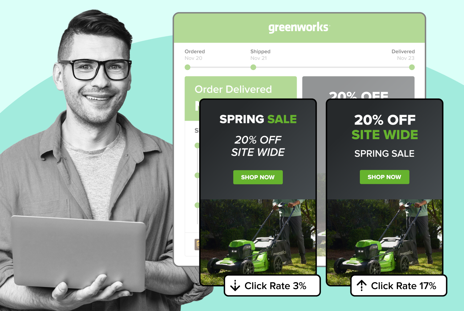 WeSupply branded order tracking page banners