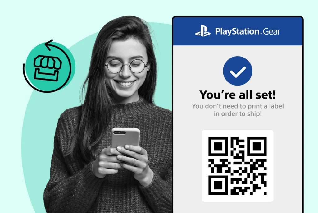 PlayStation using WeSupply QR code return label
