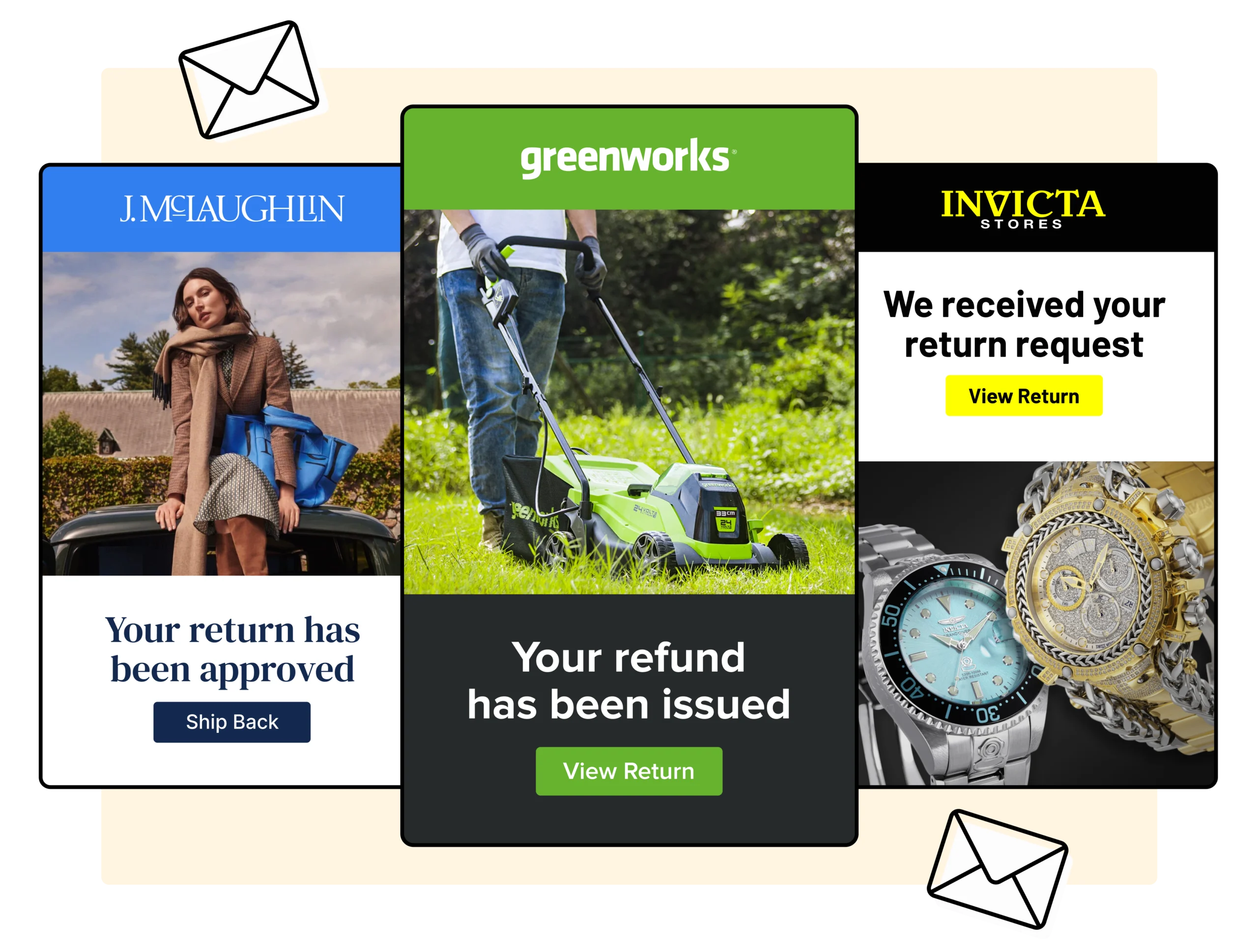 Greenworks JMcLaughlin Invicta using WeSUpply return notifications