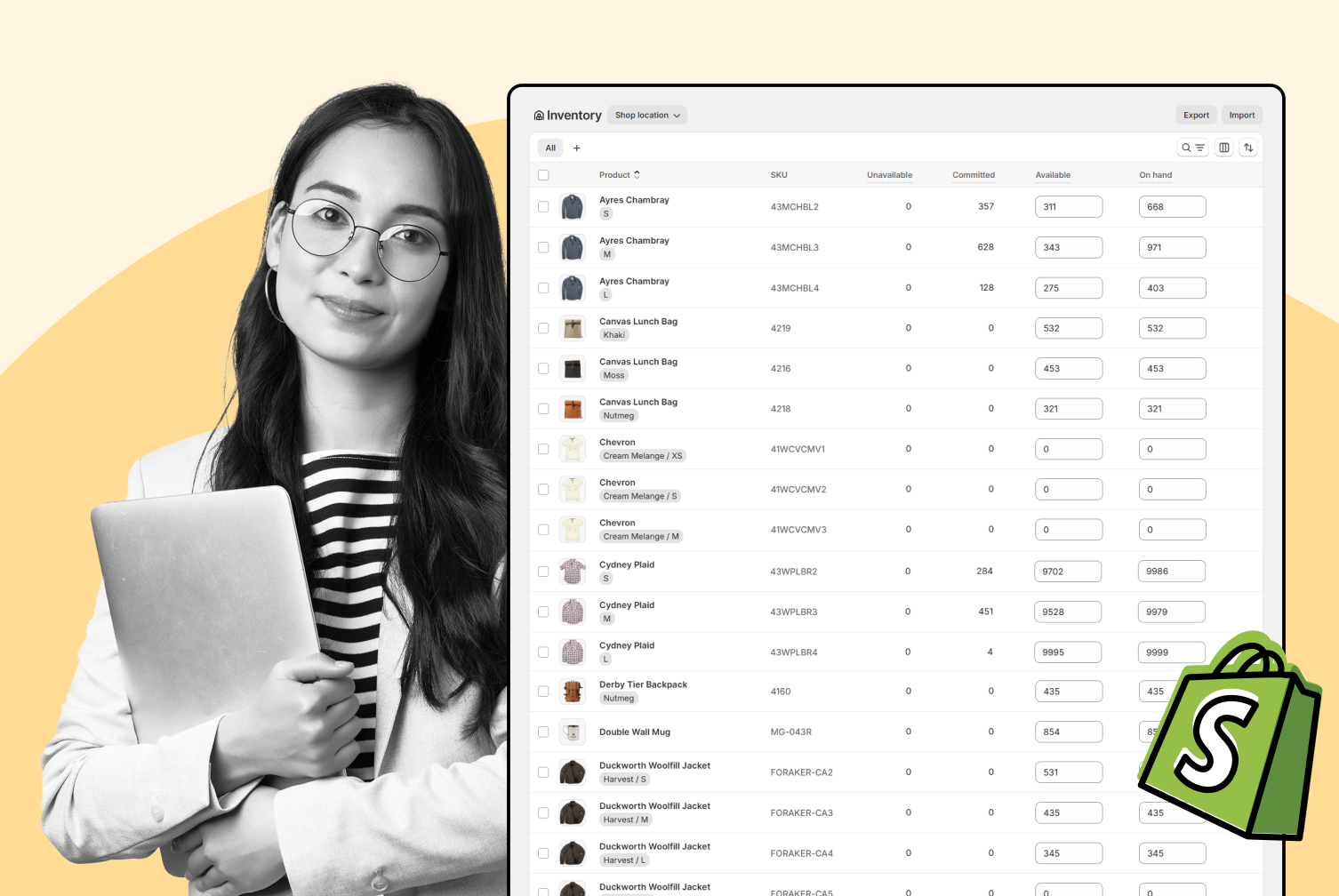 Shopify inventory management