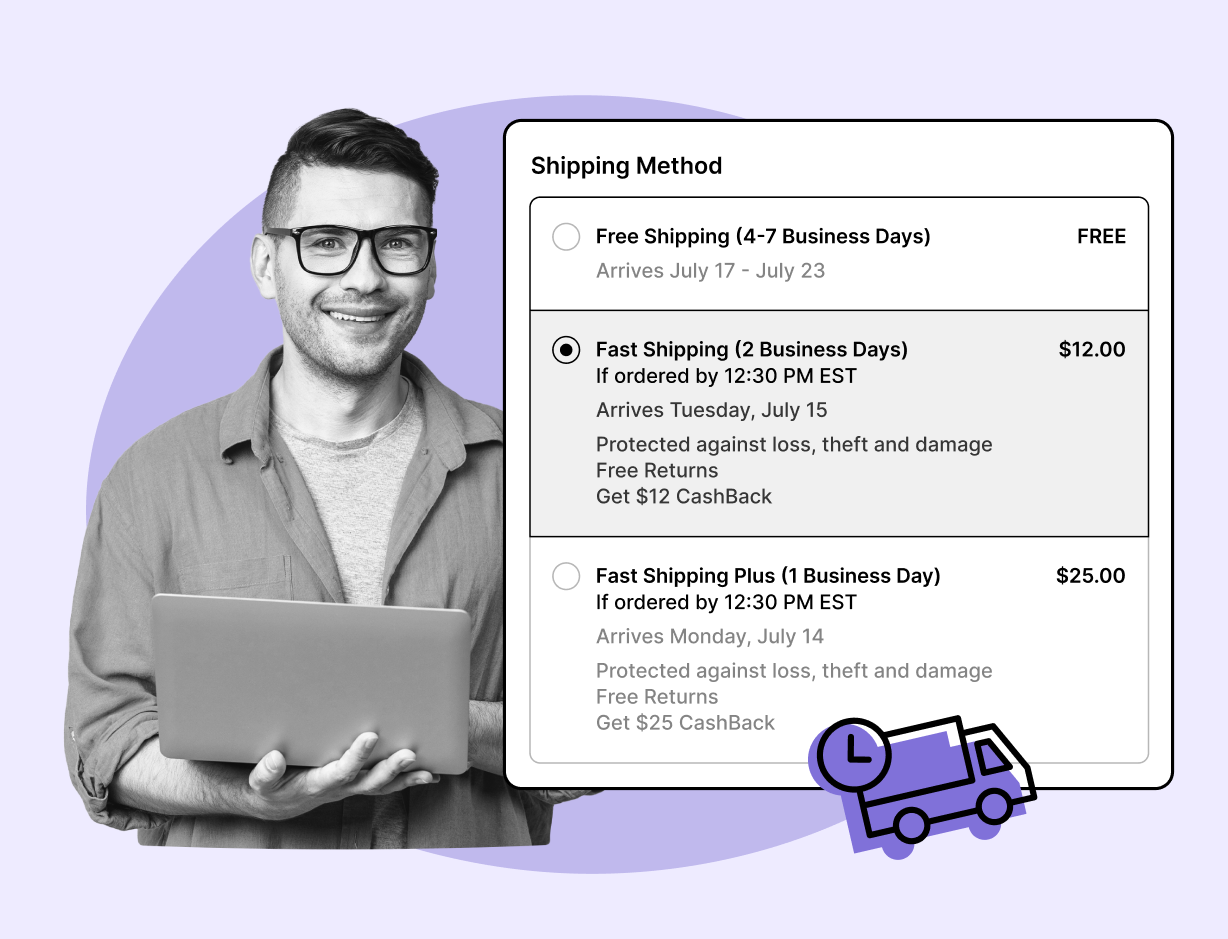 WeSupply shipping rates and insurance options at checkout