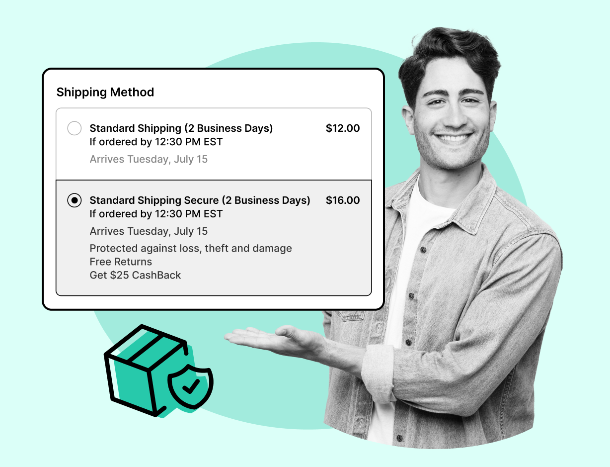 WeSupply shipping rates and insurance options at checkout