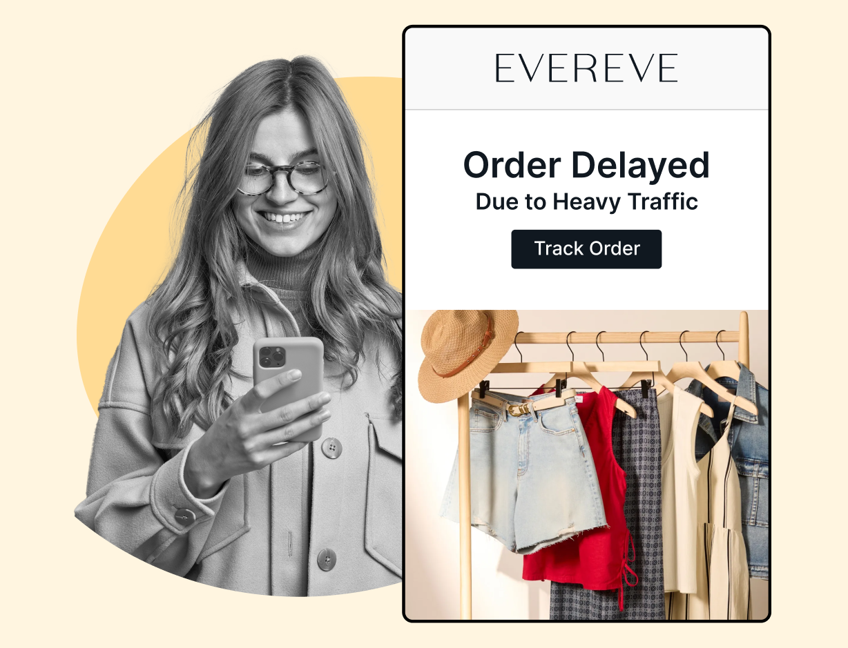 WeSupply shipping delay notification - used by Evereve