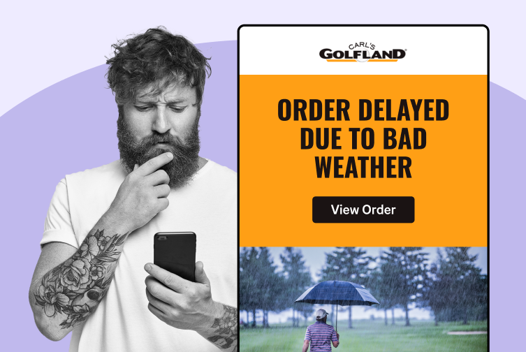 WeSupply Delay Notification - used by Carls Golfland