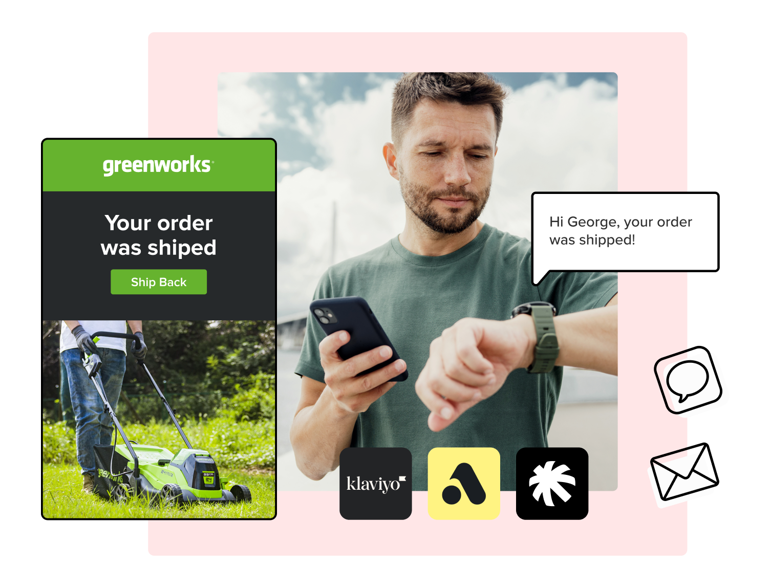 WeSupply shipping notifications - used by greenworks