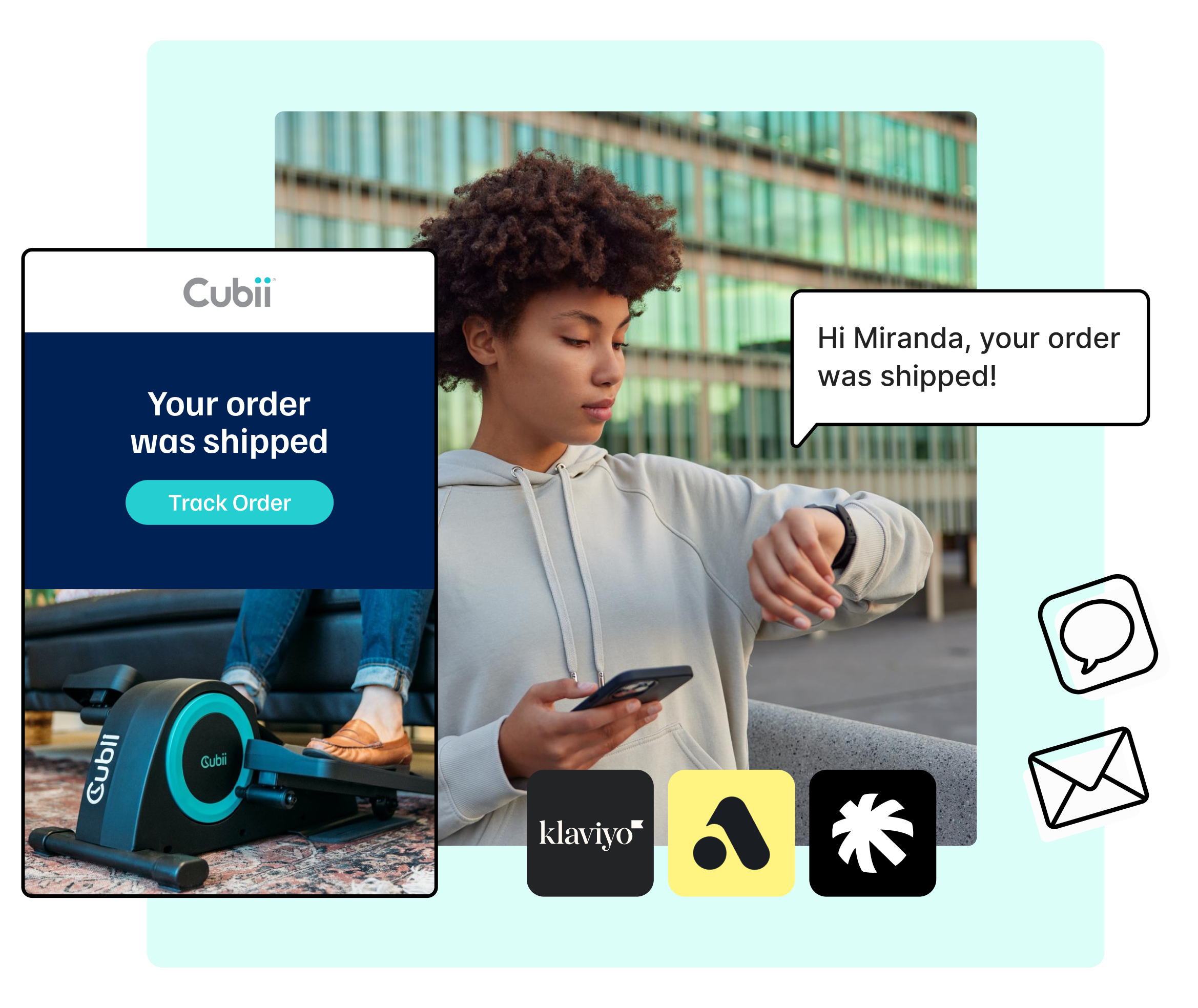 WeSupply SMS and email notifications