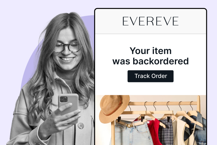 WeSupply backorder email notification - used by Evereve