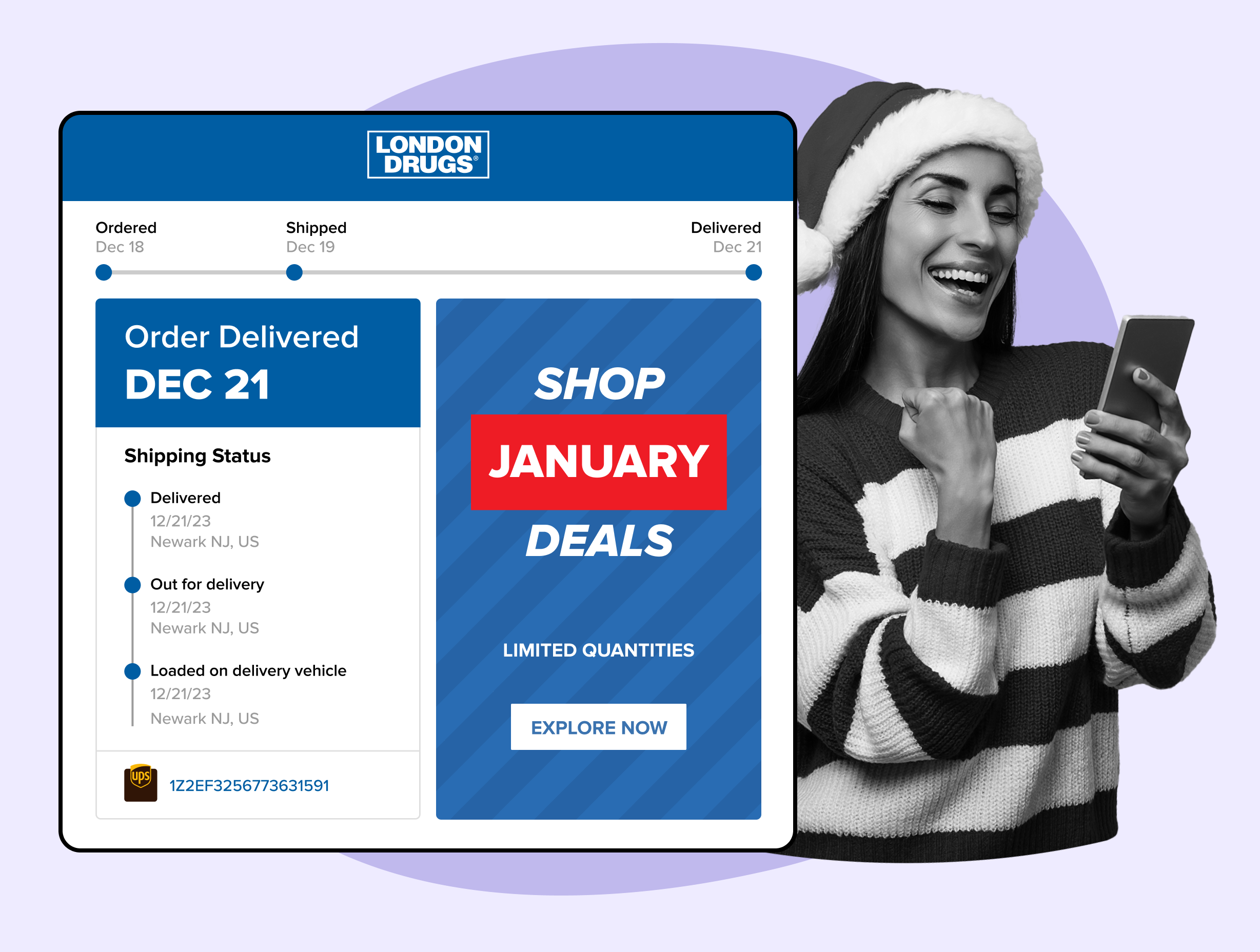 London Drugs using WeSupply tracking during Christmas