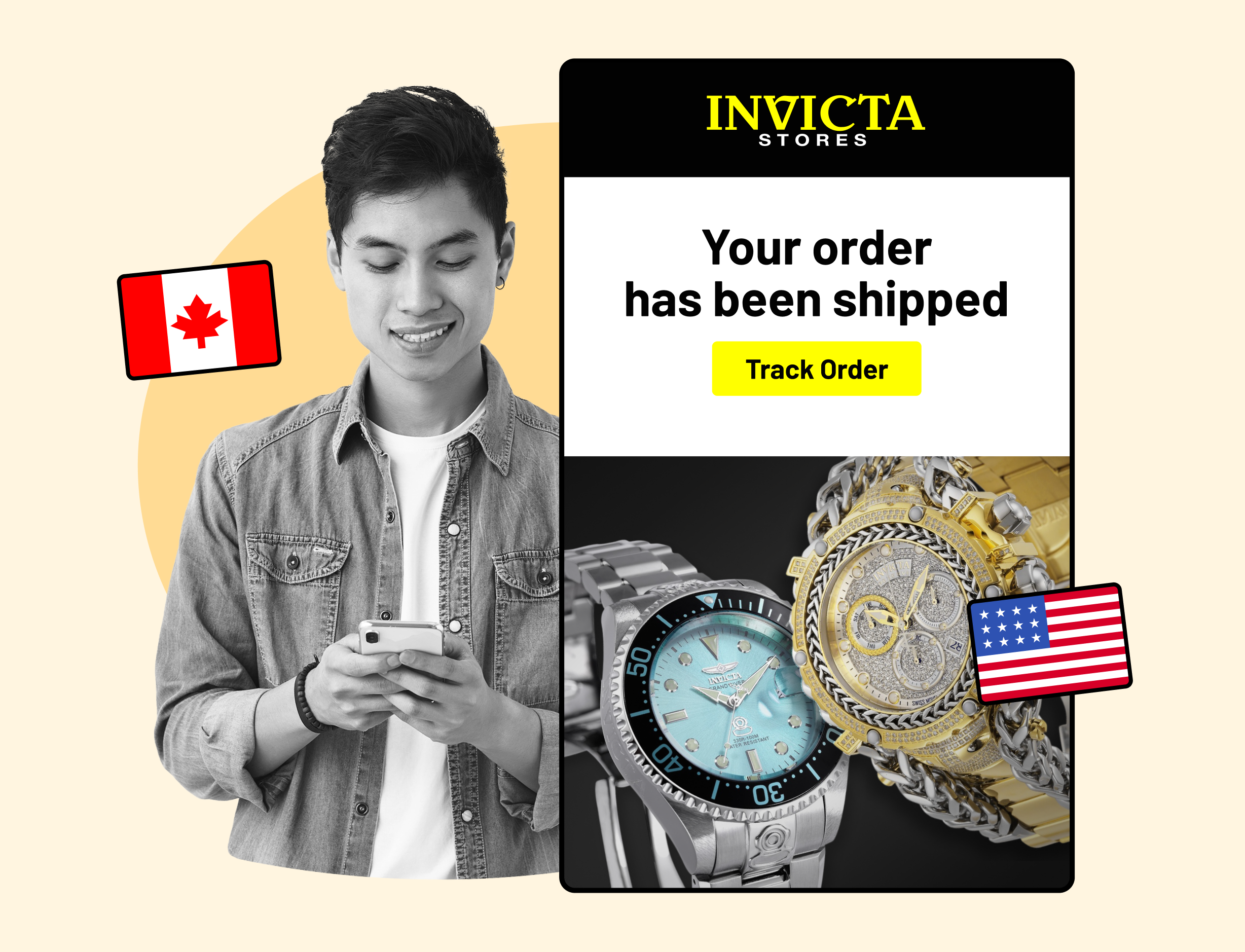 international shipping notifications