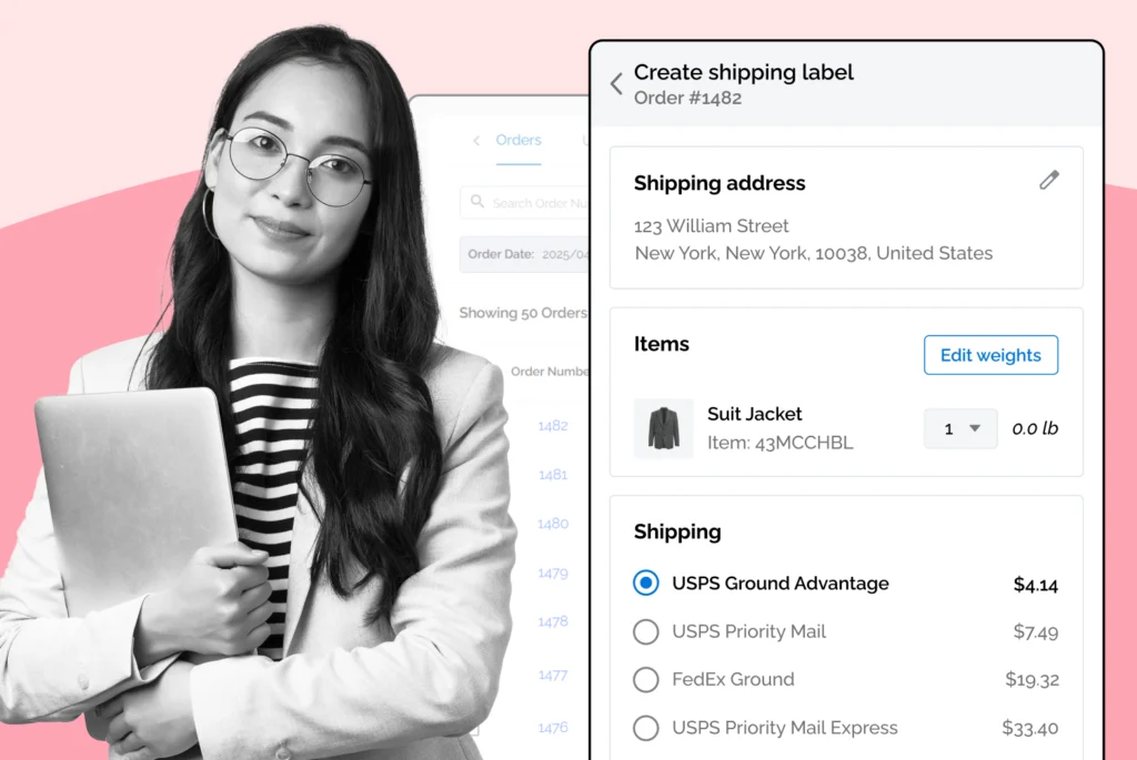 Shipping costs for different carriers