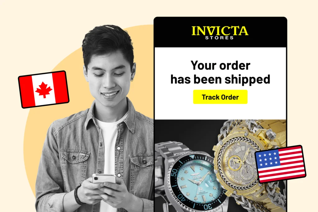 international shipping notifications