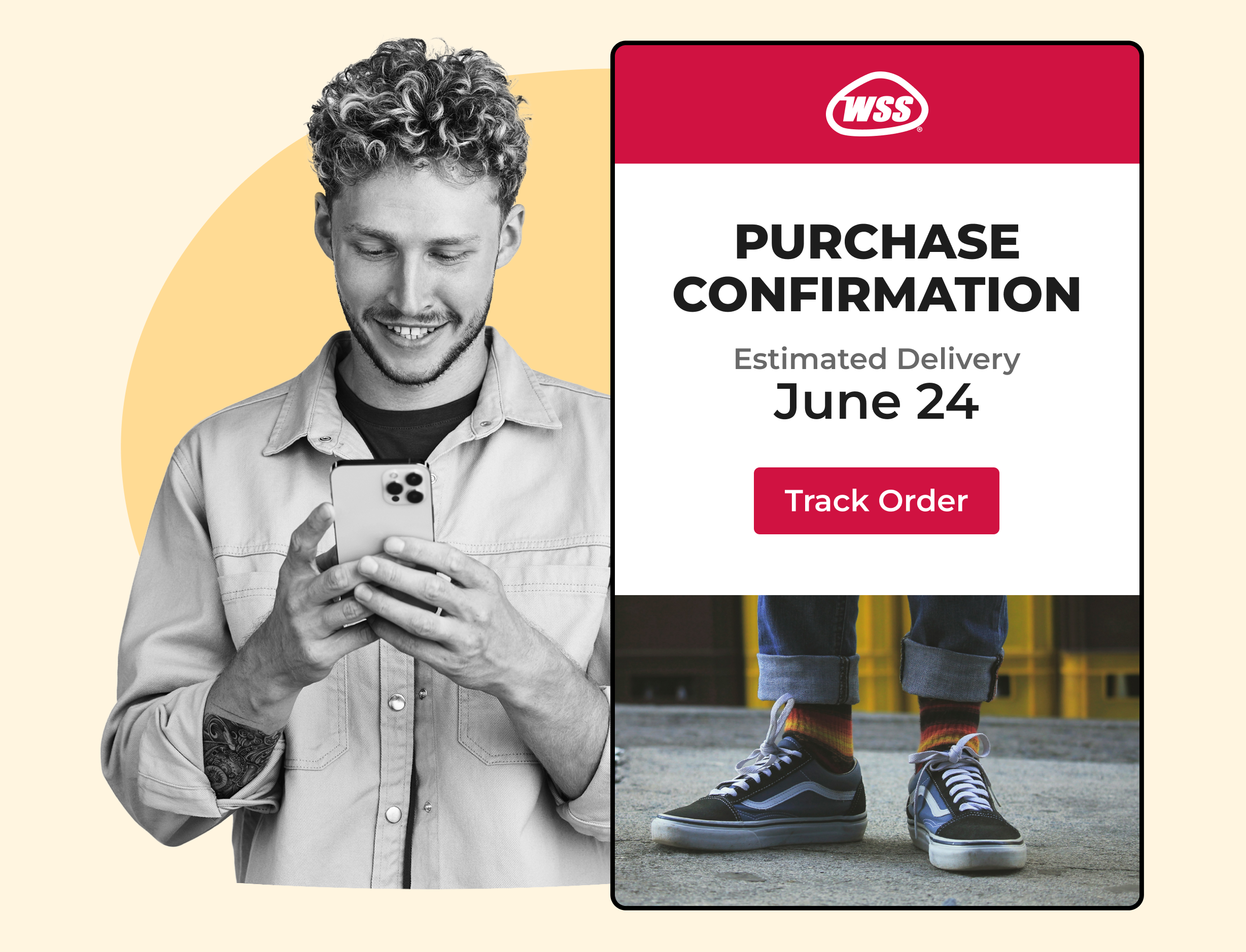 shopWSS using WeSupply notifications with estimated delivery dates