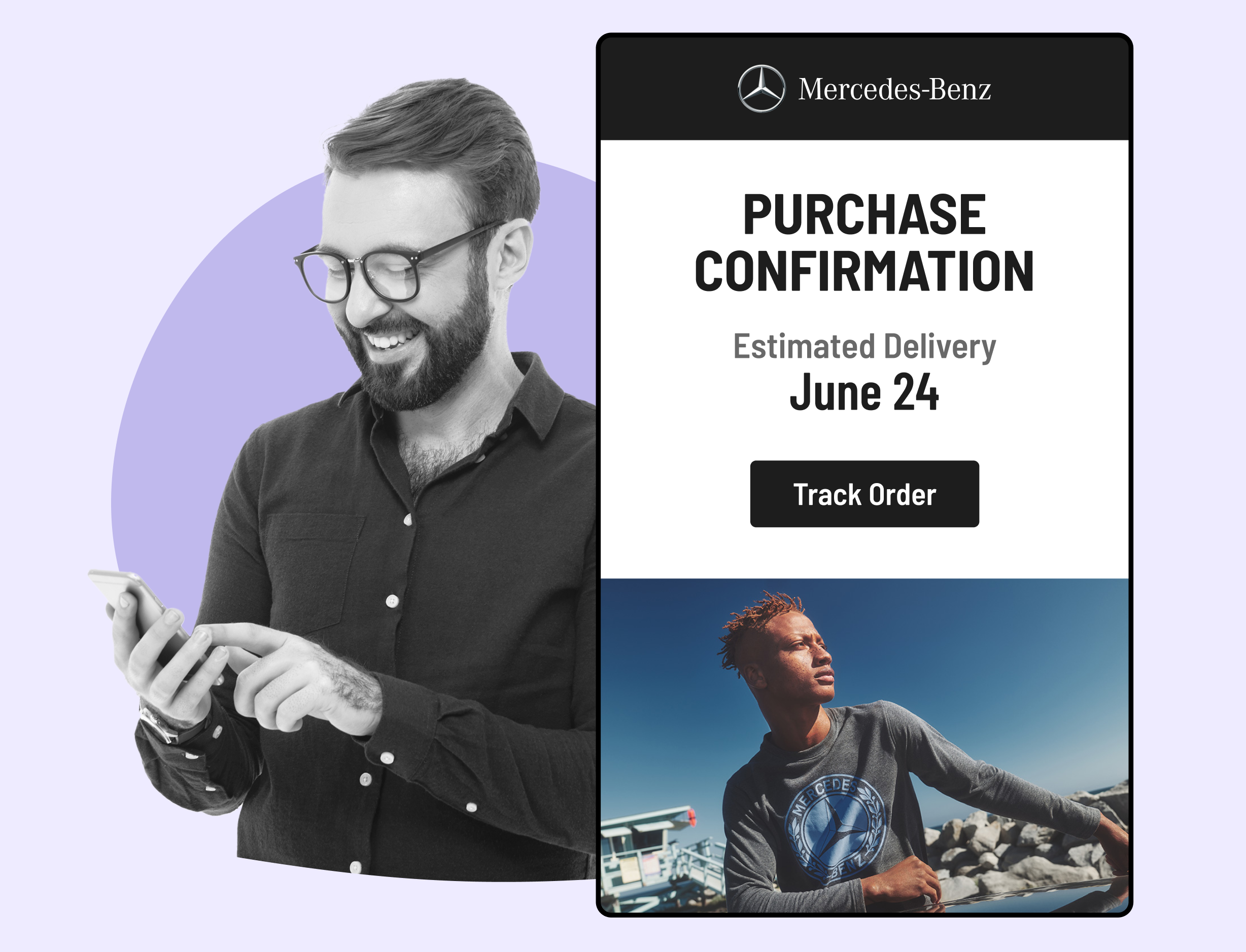 Mercedes using WeSupply notifications with estimated delivery dates