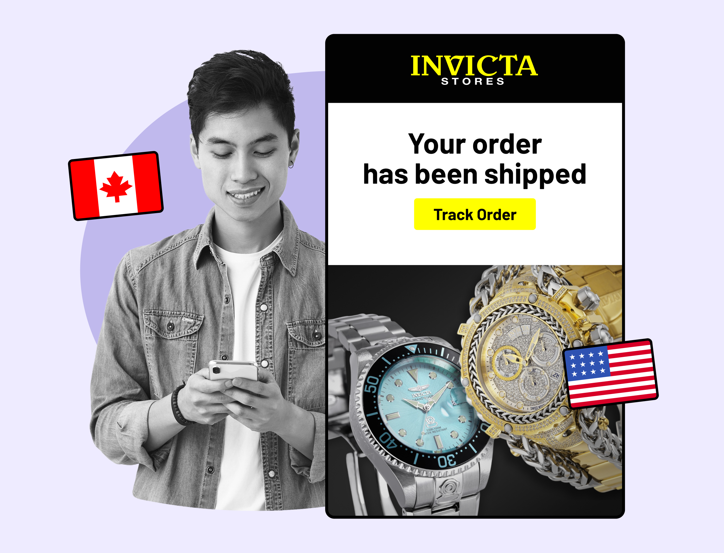 international shipping notifications