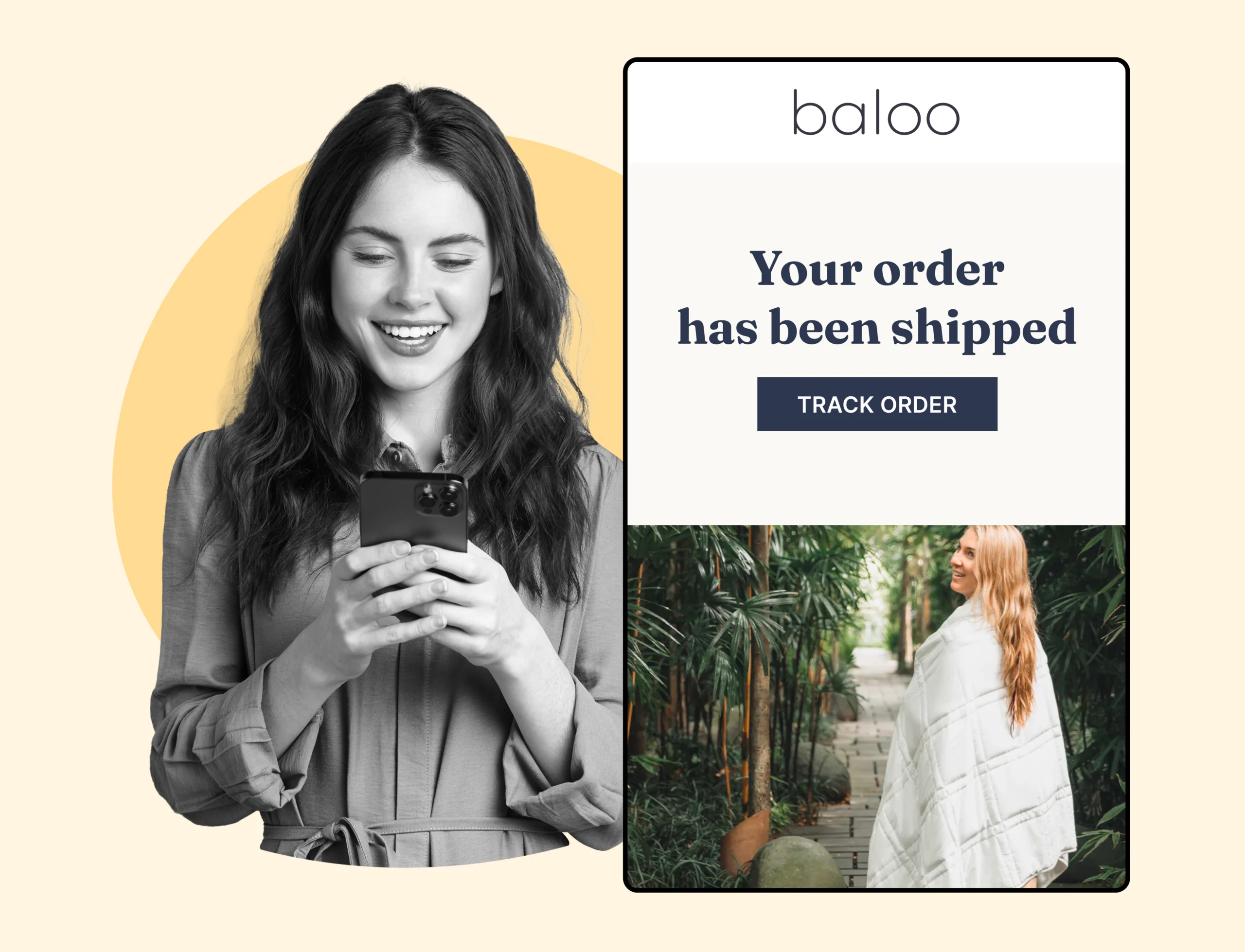 Baloo Living using WeSupply shipping notifications
