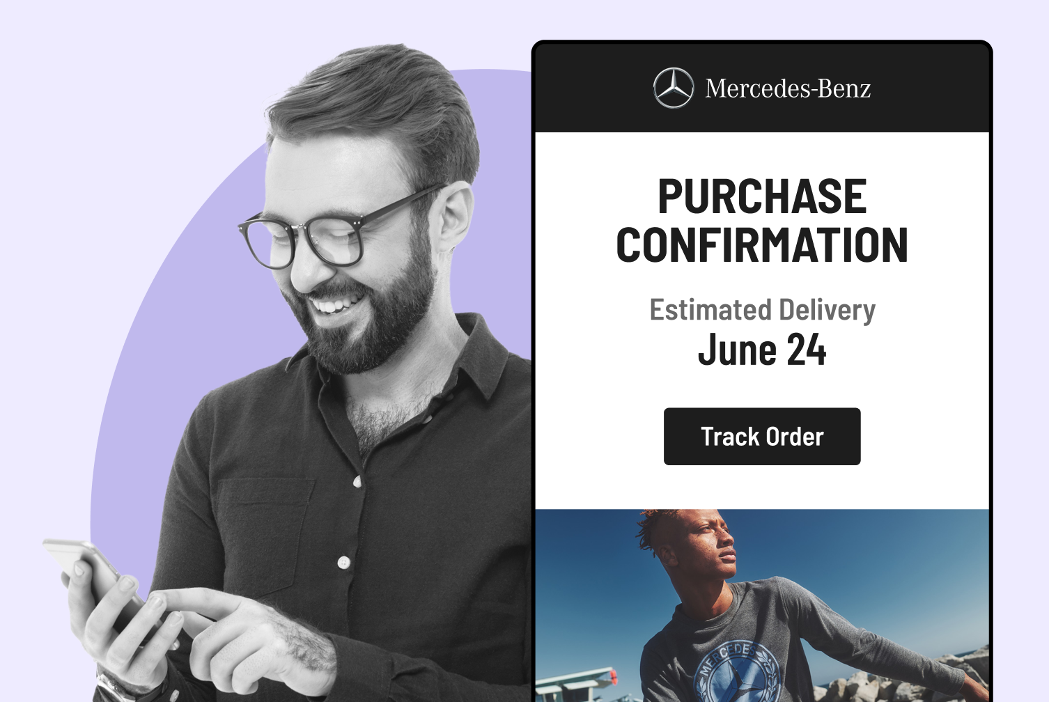 Mercedes using WeSupply notifications with estimated delivery dates