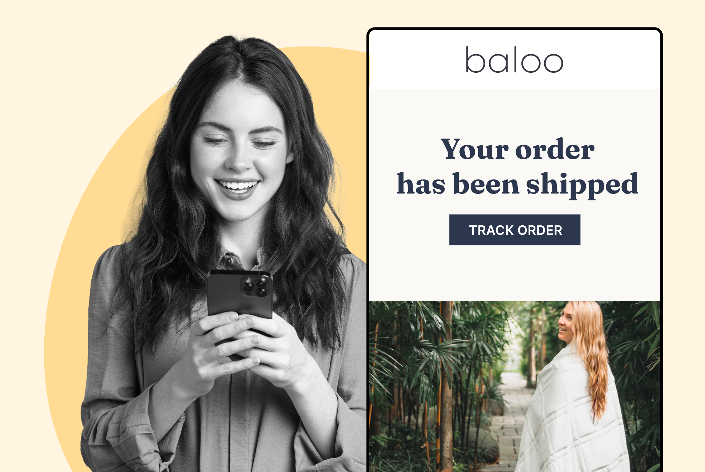 Baloo Living using WeSupply shipping notifications